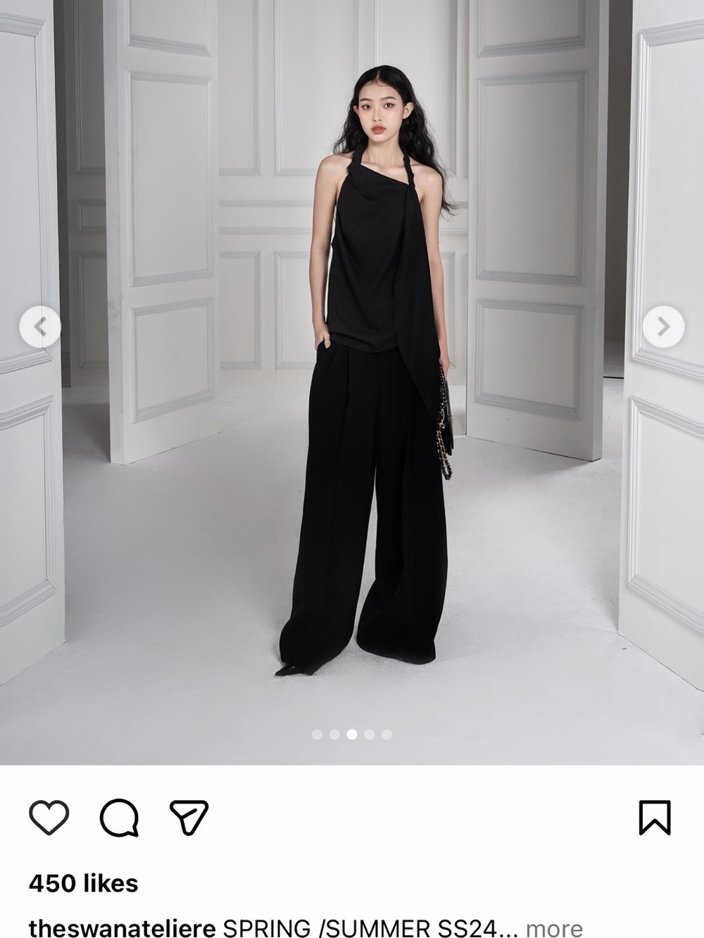 Black Wide Leg Trousers